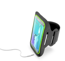 Sportovní soft pouzdro CellularLine ARMBAND FITNESS, pro smartphony do velikosti 5,5", černé