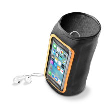 Sportovní neoprénové pouzdro CellularLine ARMBAND FLEX, SUMMER EDITION, do velikosti 5,2", černé