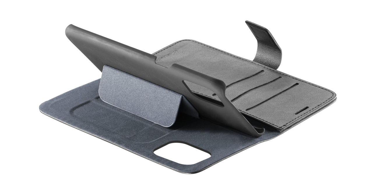 Pouzdro typu kniha CellularLine Book Agenda pro Apple iPhone 11 Pro Max, černé