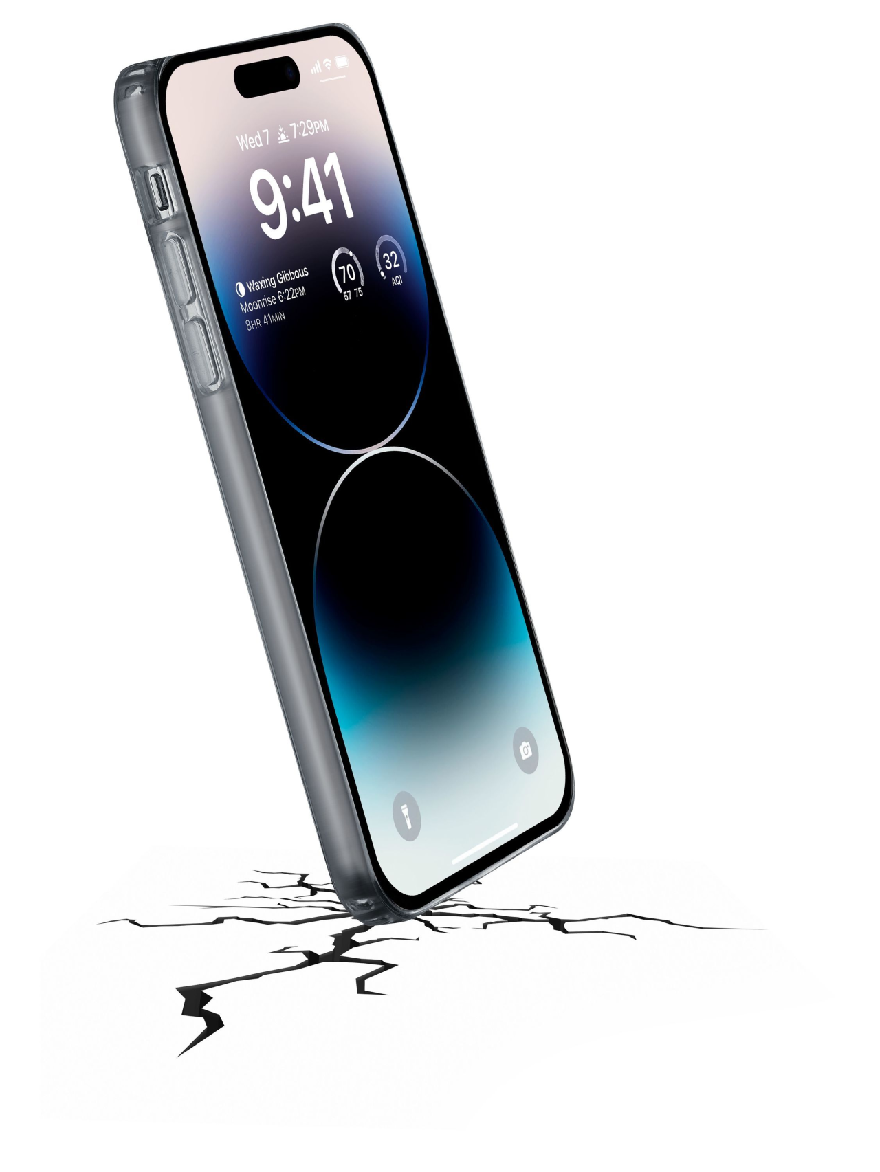 Zadní kryt s ochranným rámečkem Cellularline Clear Duo pro Apple iPhone 14 Pro Max, transparentní