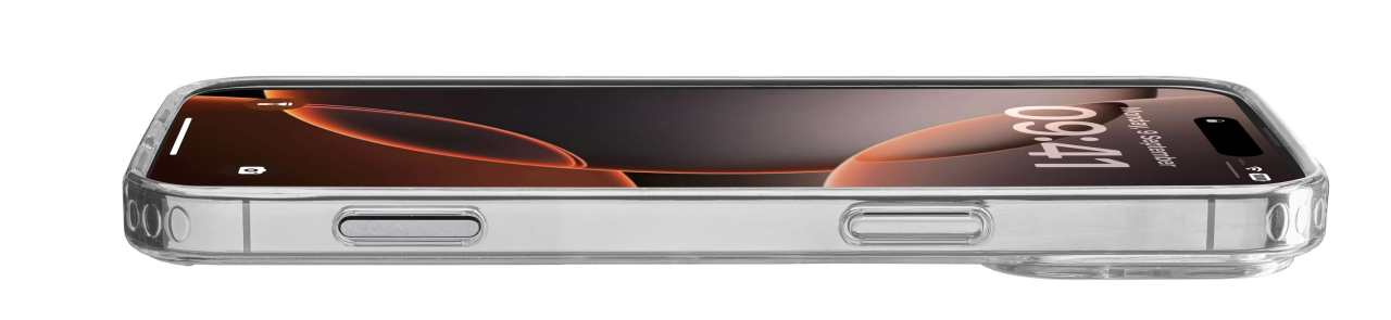 Zadní čirý kryt s ochranným rámečkem Cellularline Clear Duo pro Apple iPhone 16 Pro Max