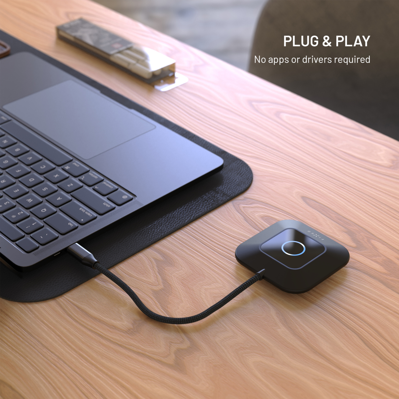 Bezdrátový HDMI Adaptér FIXED AirLink, 100W, PD 3.0, černý