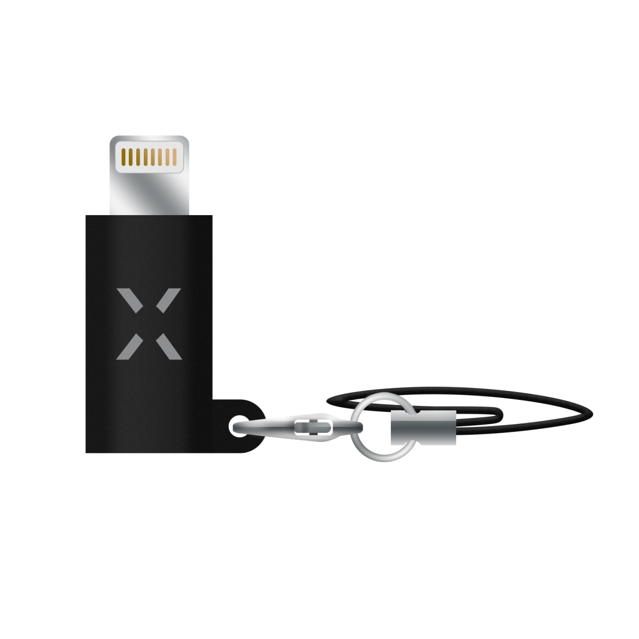 FIXED Redukce Link pro nabíjení a datový přenos z microUSB na Lightning, černá
