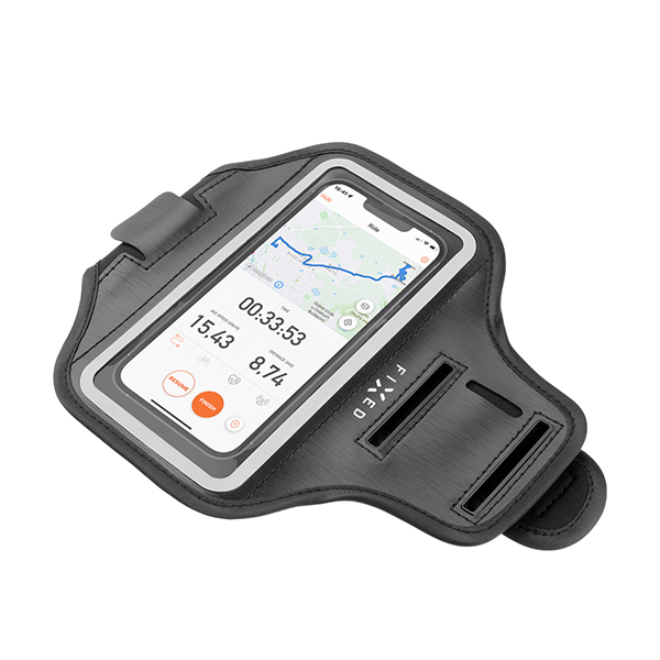 FIXED Sportovní pouzdro na ruku Armband, pro smartphony až 6.7", černý