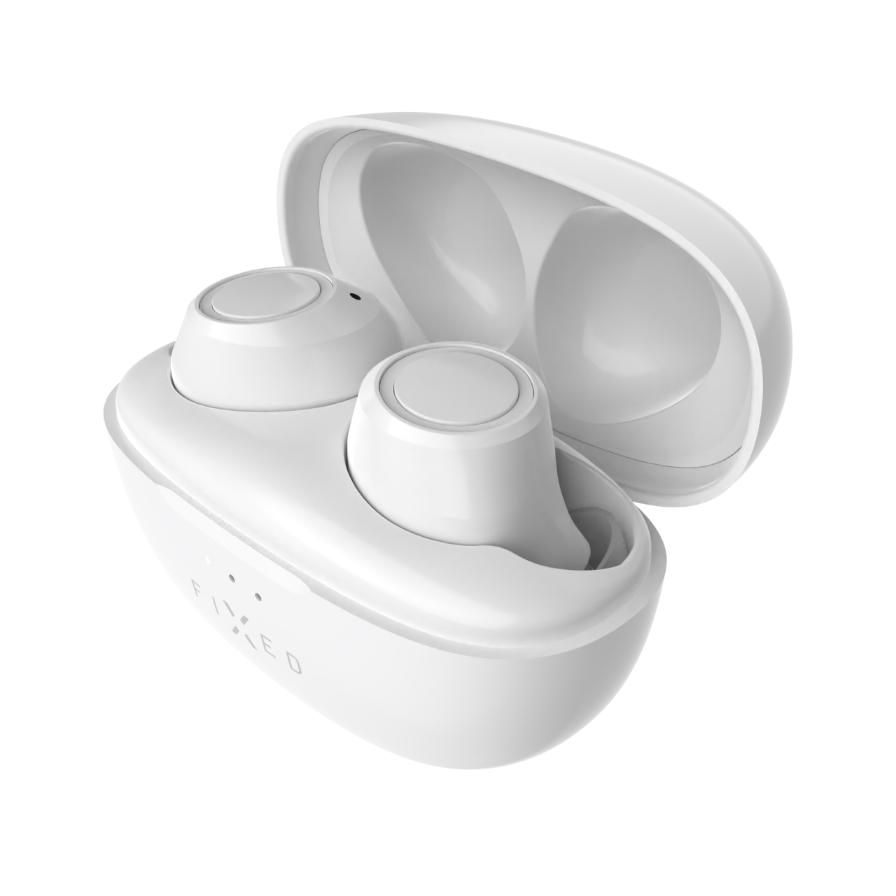 FIXED Bezdrátová TWS sluchátka Buds, bílá