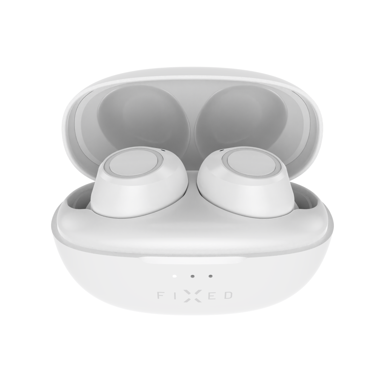 FIXED Bezdrátová TWS sluchátka Buds, bílá