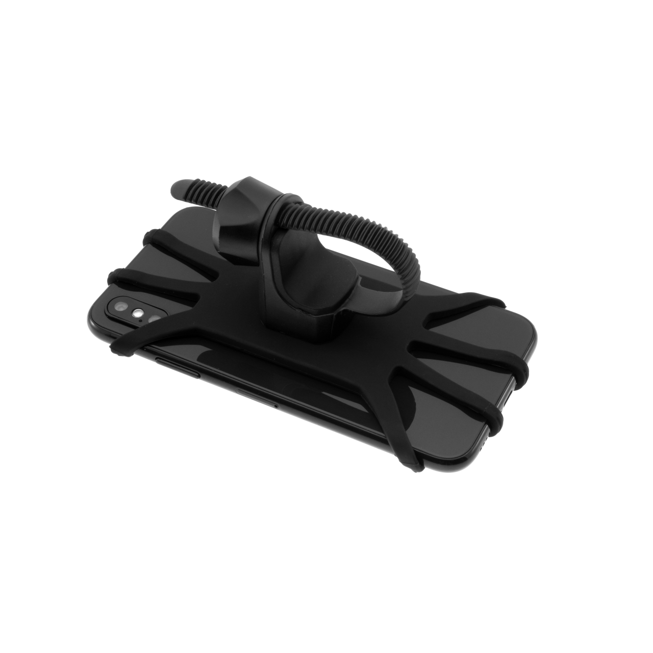 FIXED Silikonový držák mobilního telefonu na kolo Bikee, černý