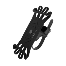 FIXED Silikonový držák mobilního telefonu na kolo Bikee, černý