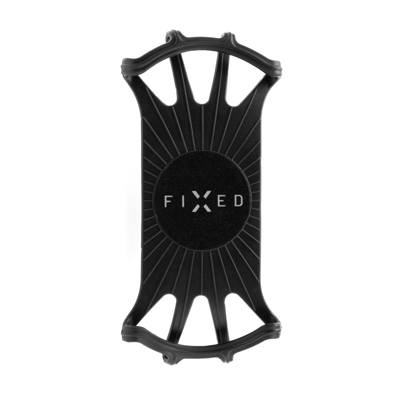 FIXED Odnímatelný silikonový držák mobilního telefonu na kolo Bikee 2, černý