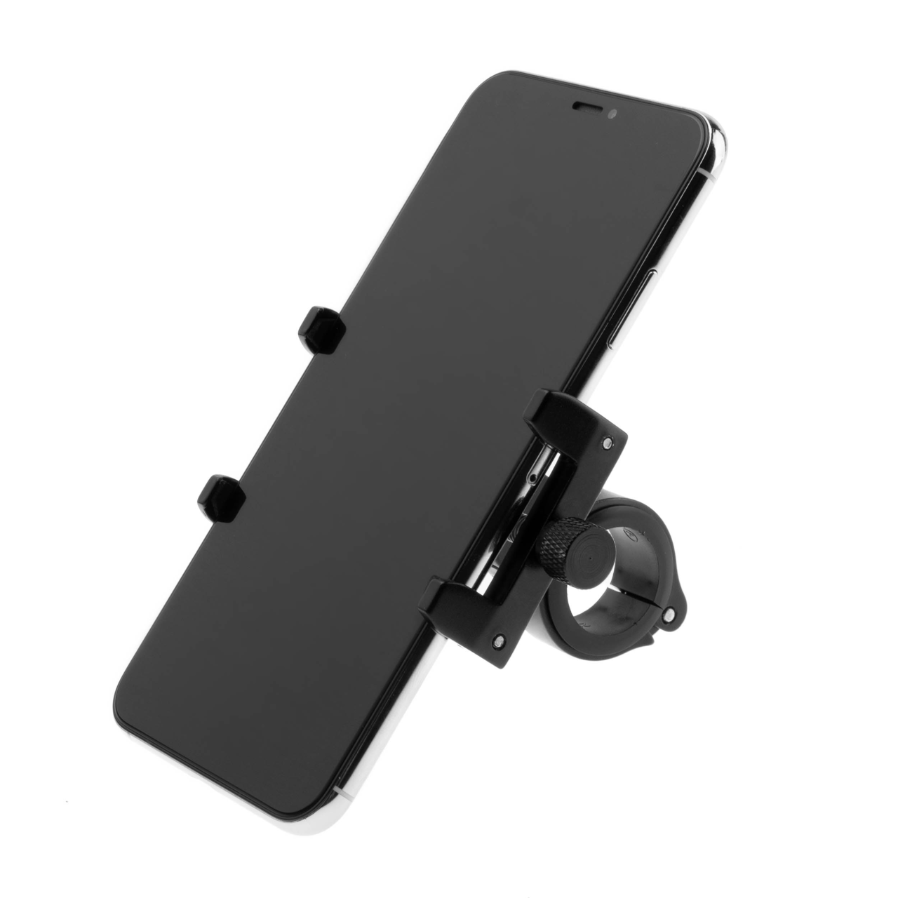 FIXED Hliníkový držák mobilního telefonu na kolo Bikee ALU, černý
