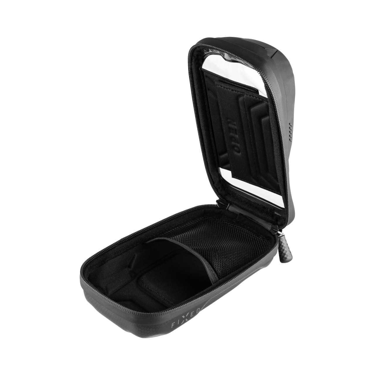 FIXED Odnímatelné pouzdro mobilního telefonu na kolo Bikee Bag 2, černý