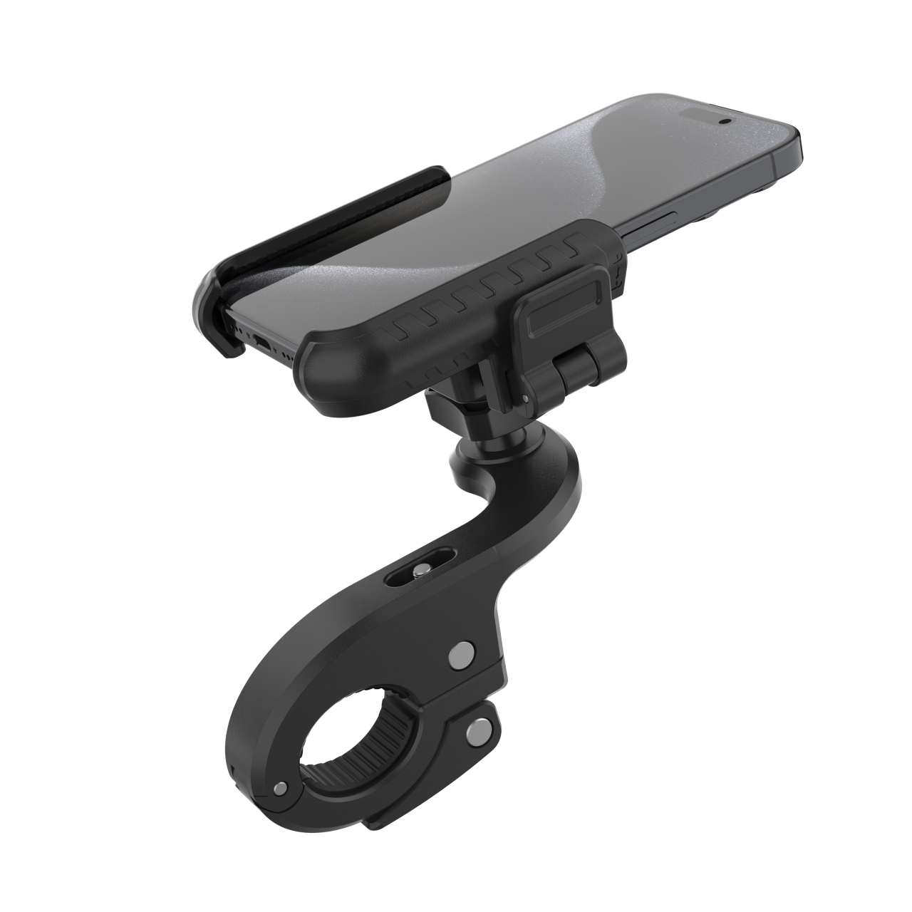 Univerzální držák mobilního telefonu na kolo FIXED Bikee Plus Vista s uchycením na střed řídítek, černý