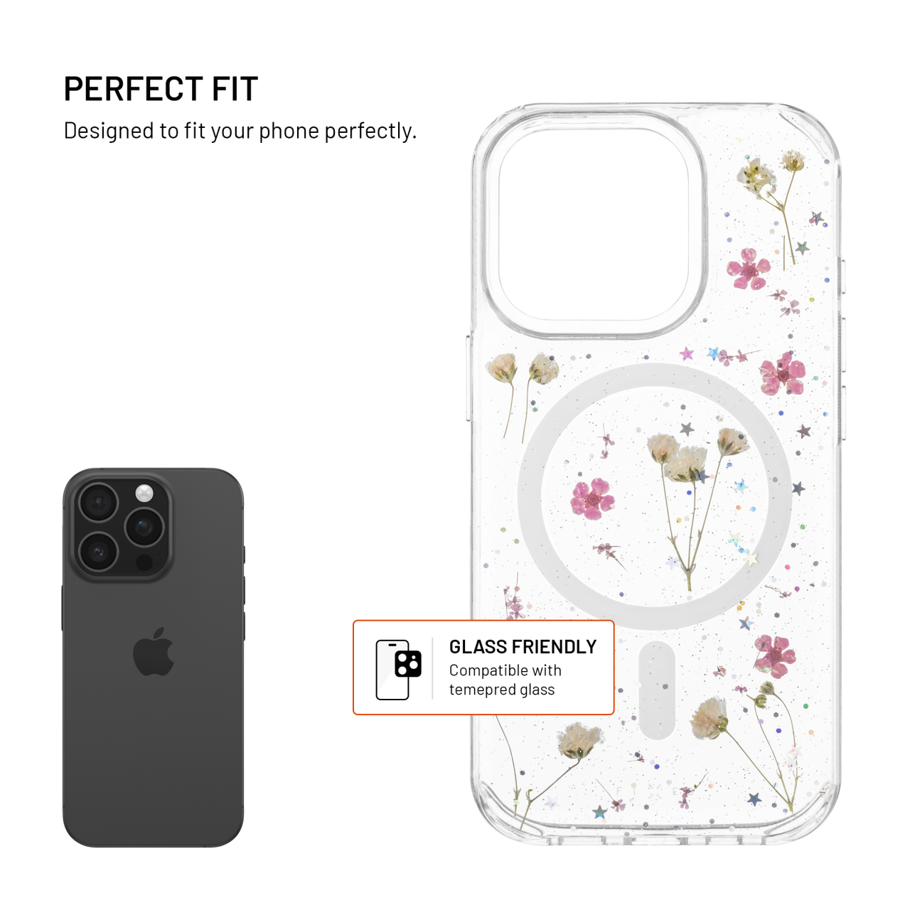 Zadní kryt FIXED MagBloom s podporou MagSafe pro Apple iPhone 16 Pro, Blush Plum