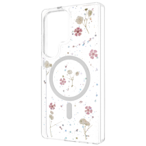 Zadní kryt FIXED MagBloom s podporou MagSafe pro Samsung Galaxy S25 Ultra, Blush Plum