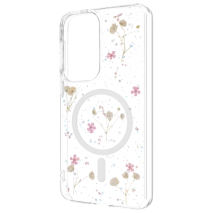 Zadní kryt FIXED MagBloom s podporou MagSafe pro Samsung Galaxy A57 5G, Blush Plum
