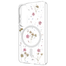FIXED MagBloom Back Cover with MagSafe Support for Samsung Galaxy S26, Blush Plum
