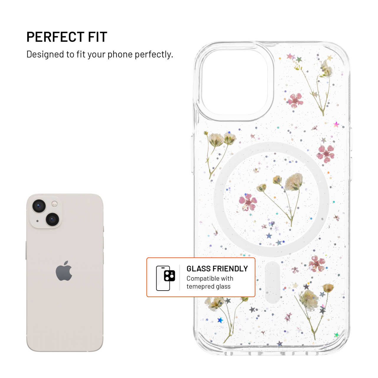 Zadní kryt FIXED MagBloom s podporou MagSafe pro Apple iPhone 13, Blush Plum