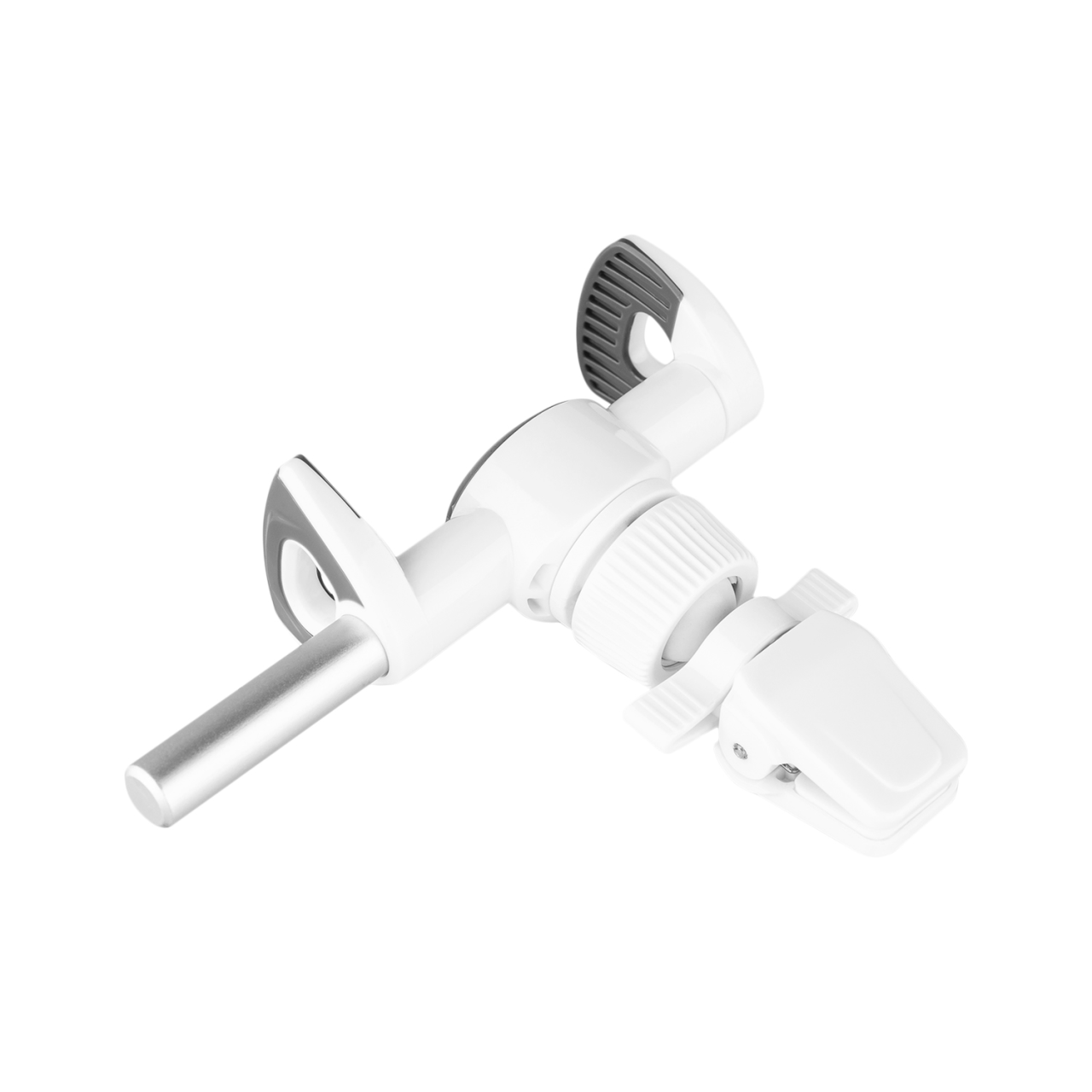 FIXED Univerzální držák Butterfly s uchycením do mřížky ventilace, bílý