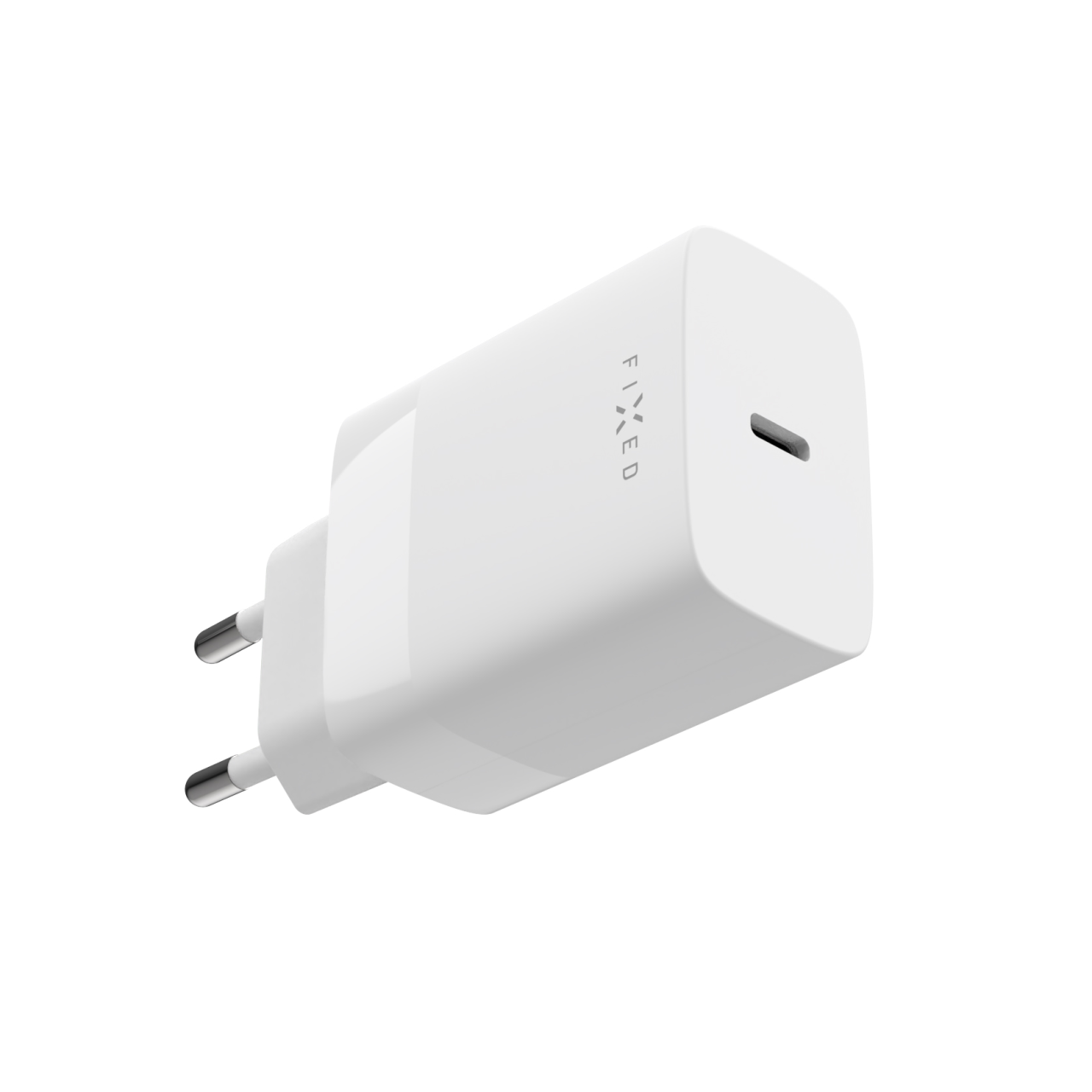 FIXED Síťová nabíječka s USB-C výstupem a podporou PD, 30W, bílá
