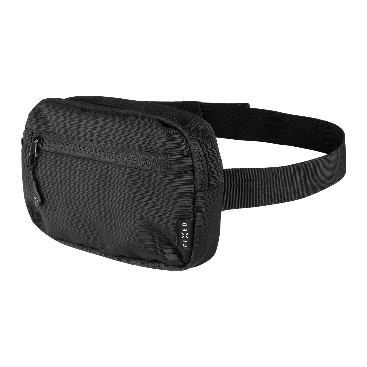 Taštička okolo pasu s kapsami FIXED Camino Belt, černá