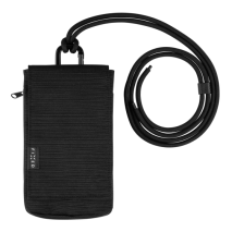 Taštička přes rameno s kapsou FIXED Camino Case pro mobilní telefony do 7", černá