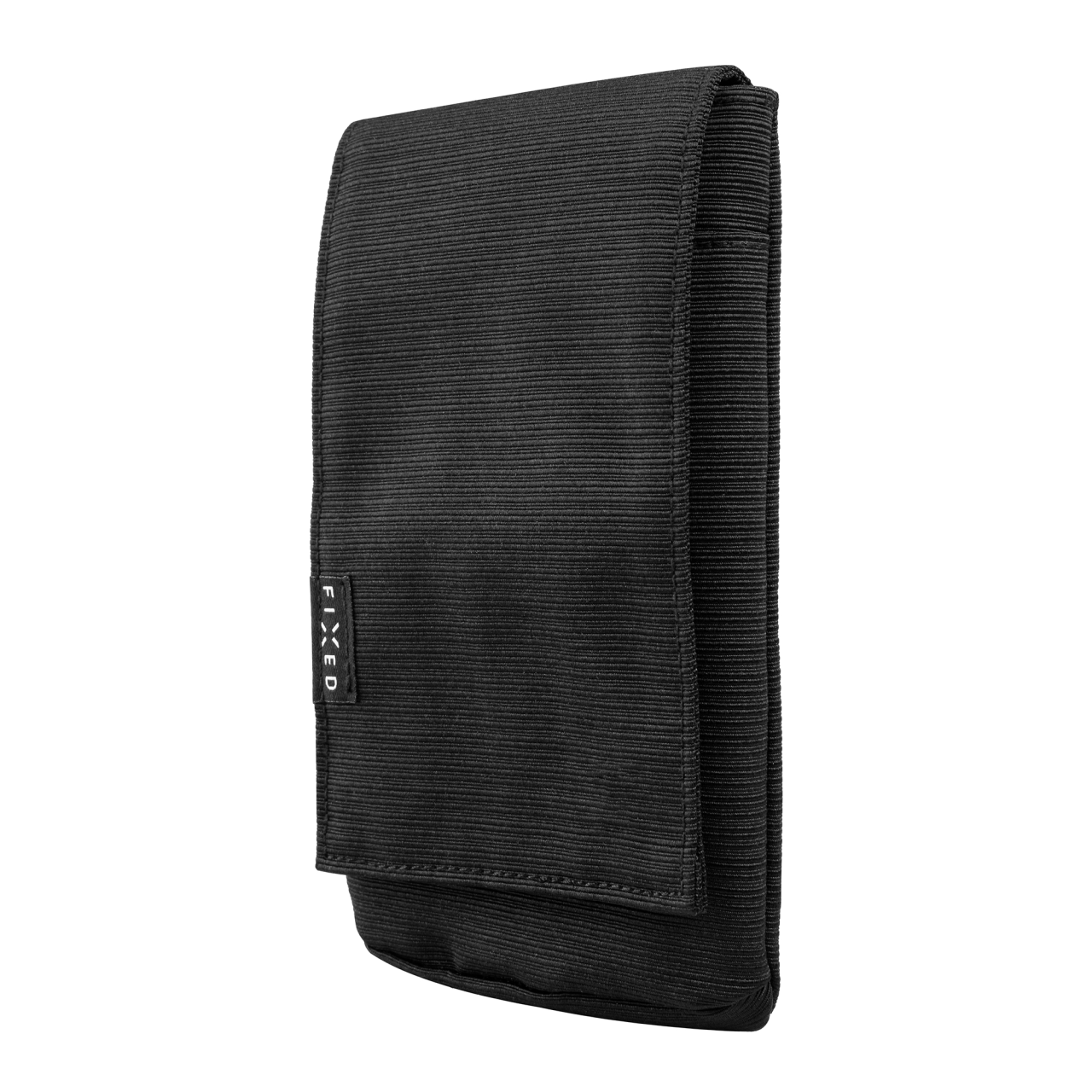 Taštička přes rameno s kapsou FIXED Camino Case pro mobilní telefony do 7", černá