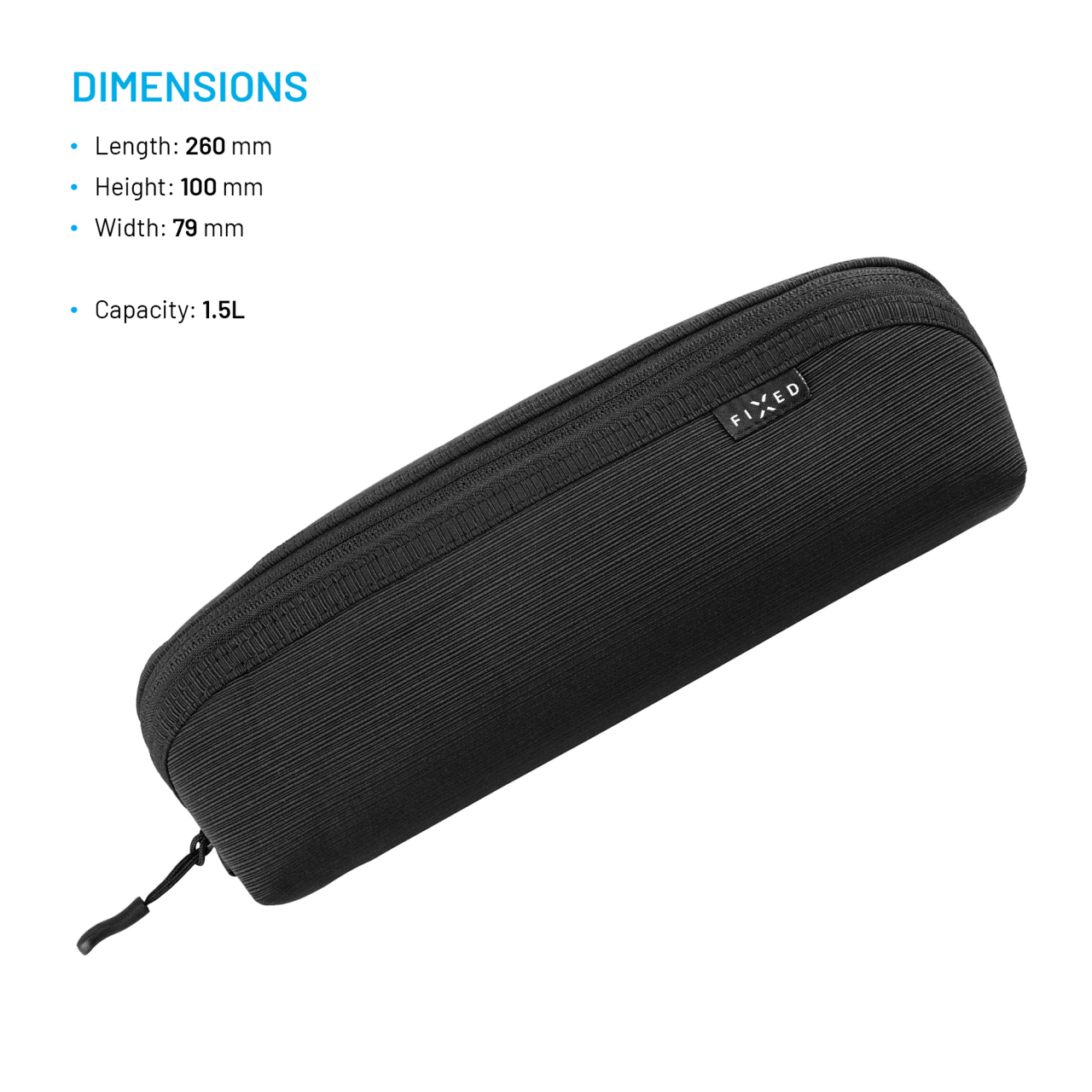 Organizér na věci FIXED Camino Pack, černý