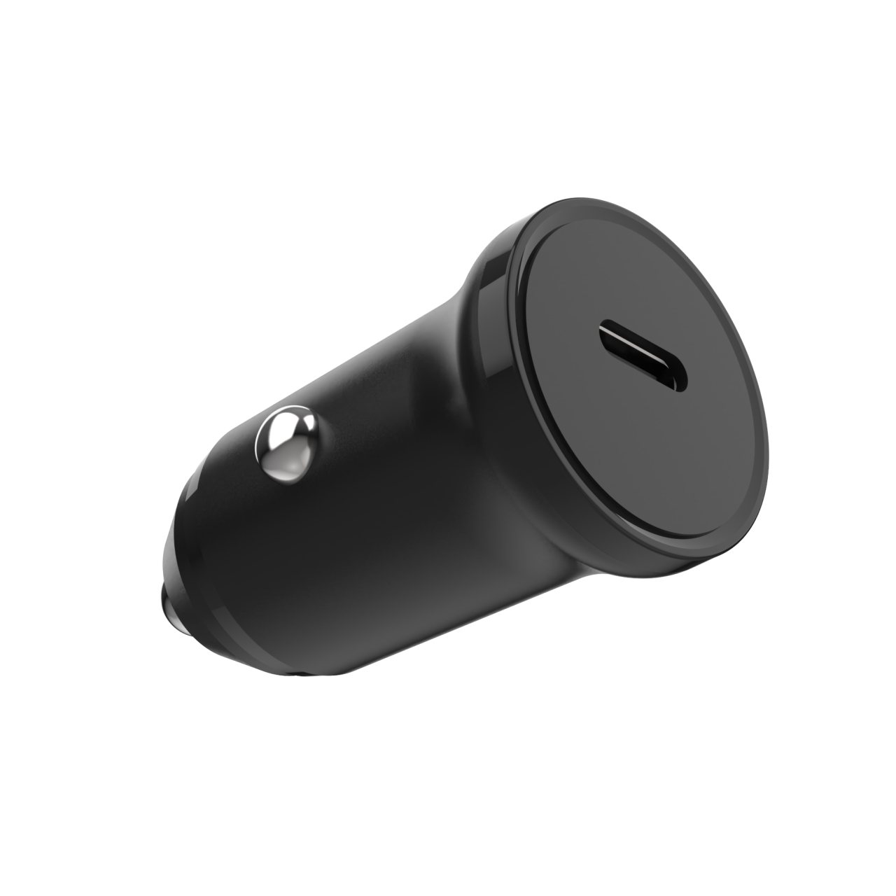 FIXED Autonabíječka s USB-C výstupem a podporou PD, 20W, černá