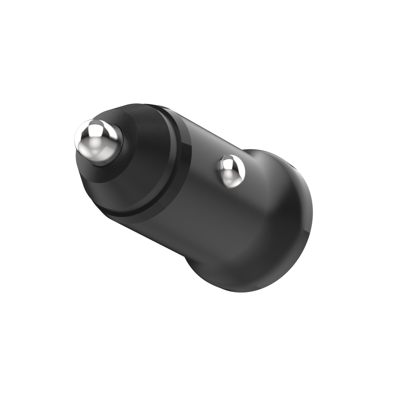 FIXED Autonabíječka s USB-C a USB výstupem a podporou PD, 20W, černá