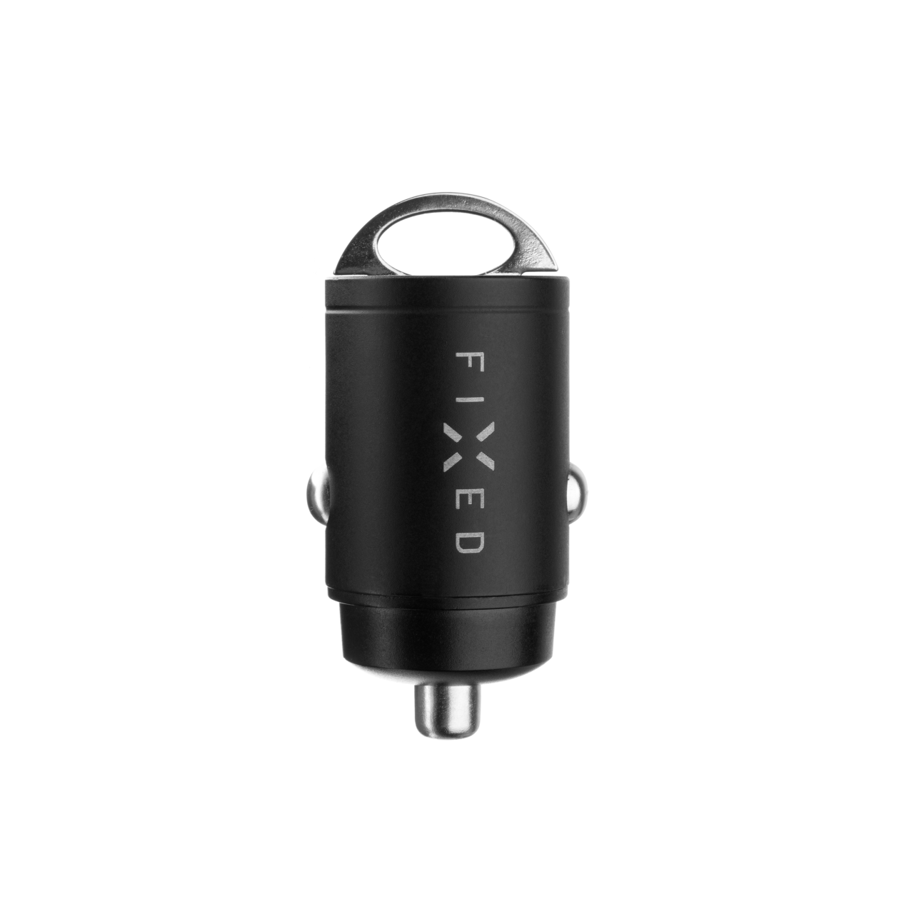 FIXED Set autonabíječky s 2xUSB-C výstupem a USB-C/Lightning kabelu, podpora PD, 1,2 metr, MFI, 30W, černý
