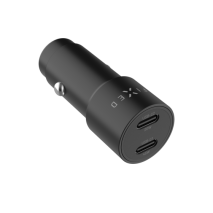Autonabíječka FIXED s 2xUSB-C výstupem, podpora PD 3.0, 65W, černá