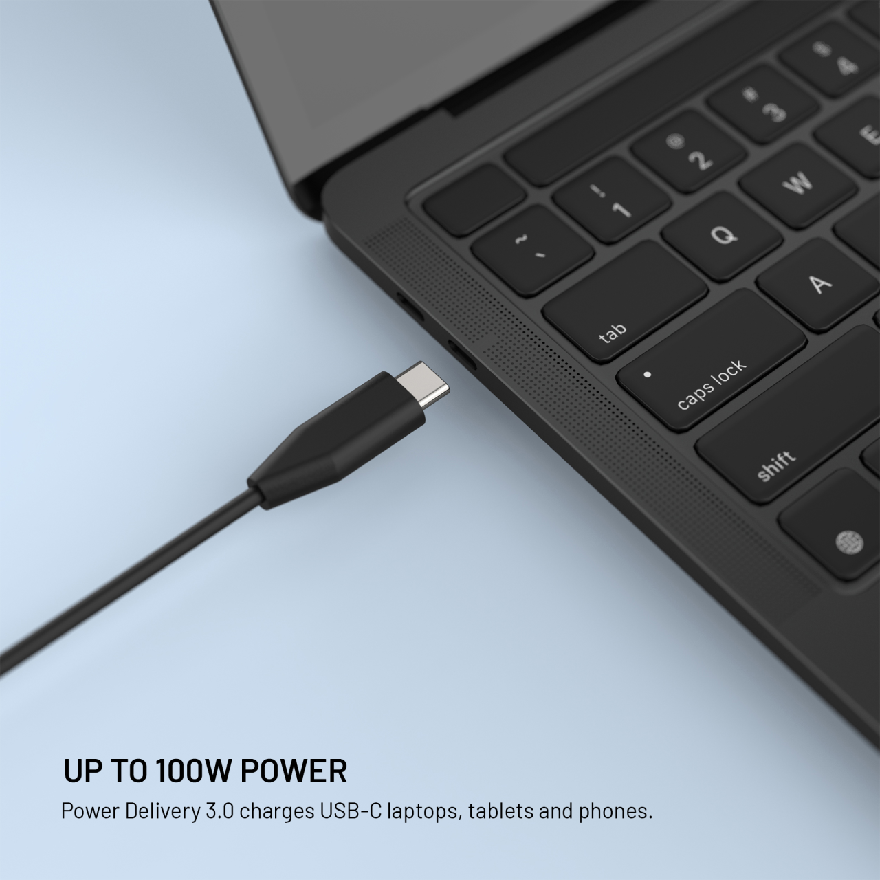 Nabíjecí adaptér FIXED GaN USB-C 100W černý