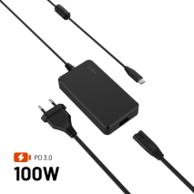 Nabíjecí adaptér FIXED GaN USB-C 100W černý