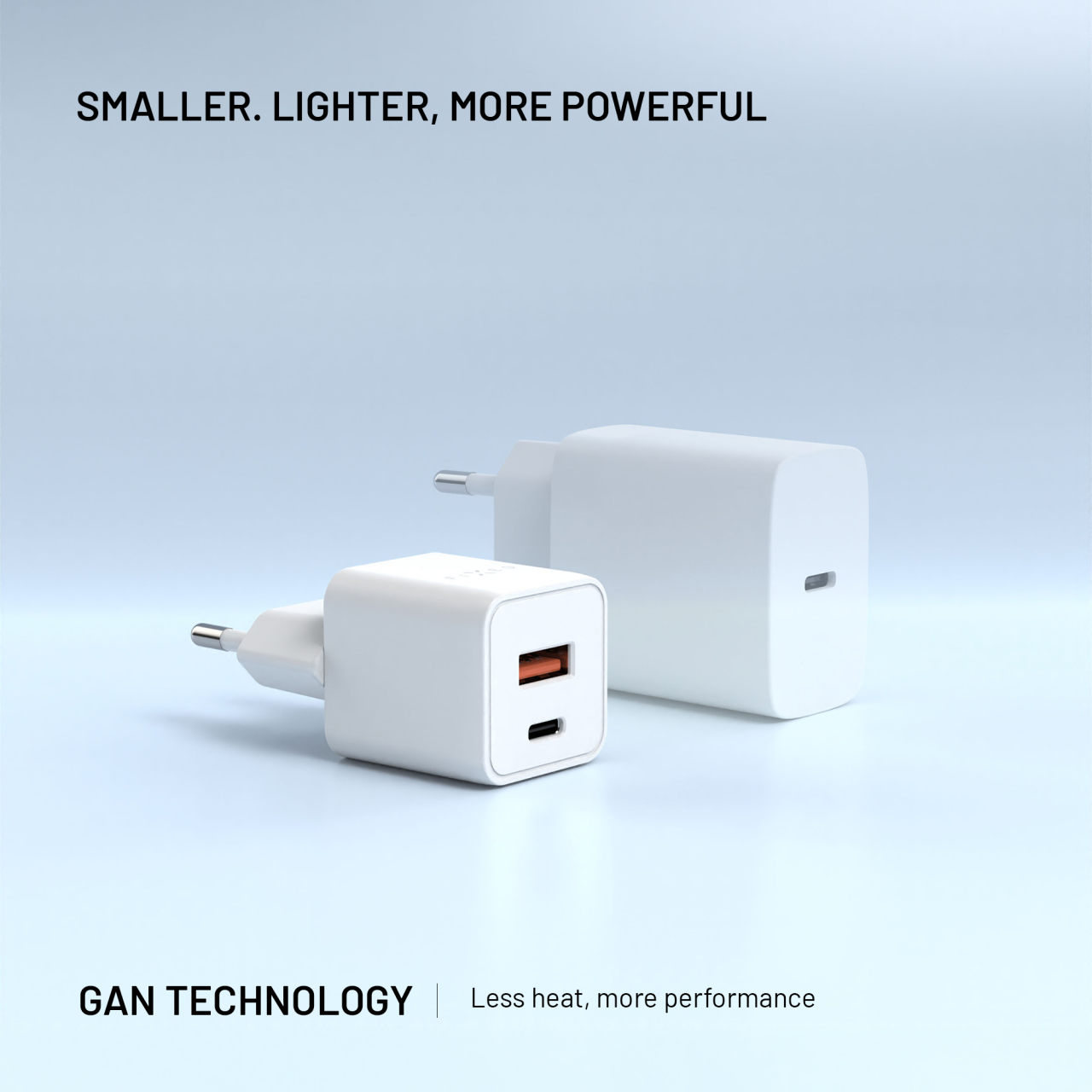 GaN nabíječka do sítě 30W s USB-C a USB výstupem a podporou PD - Fixed Mini, bílá