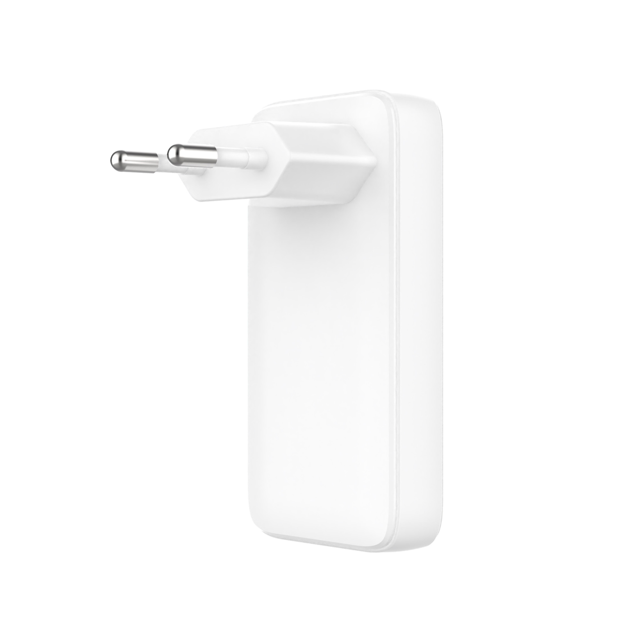 FIXED Síťová GaN nabíječka Slim s 2x USB-C výstupem a podporou PD, 45W, bílá