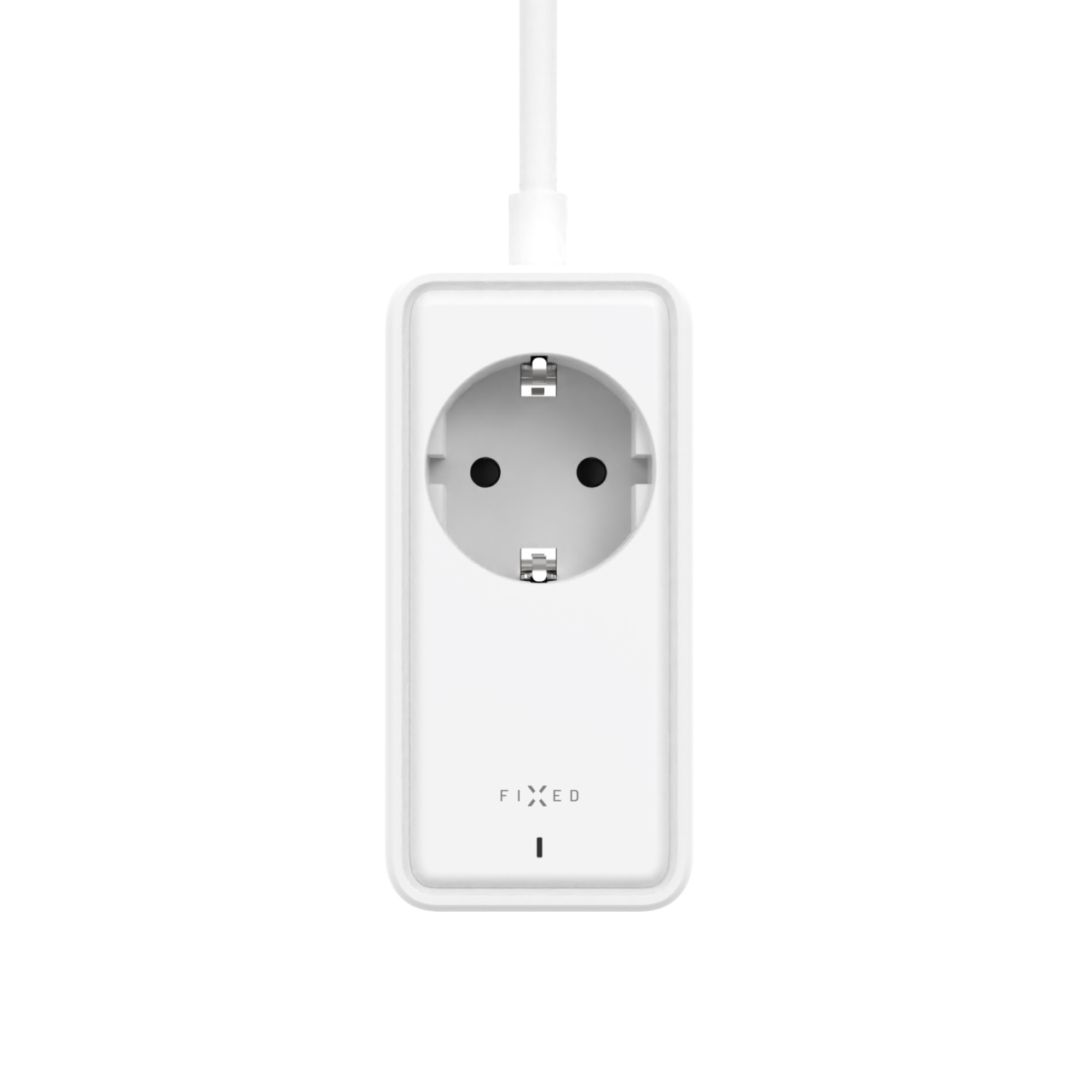 FIXED Síťový prodlužovací adaptér Charging Strip s 2x USB-C a 2x USB, GaN III, 3m, PD 65W, bílý