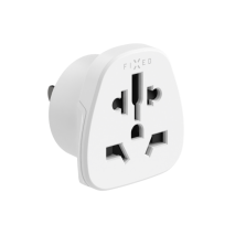 FIXED Adaptér USA Adapter pro zapojení UK, US, AUS nabíječek do USA zásuvek, bílý
