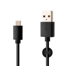 FIXED Dlouhý datový a nabíjecí kabel s konektory USB/USB-C, USB 2.0, 2 metry, černý