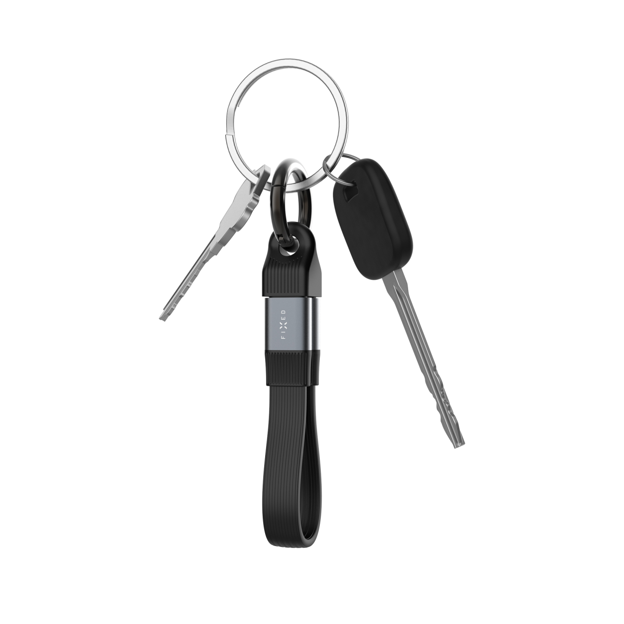 Kabel FIXED Clip USB-C/USB-C 240W černý
