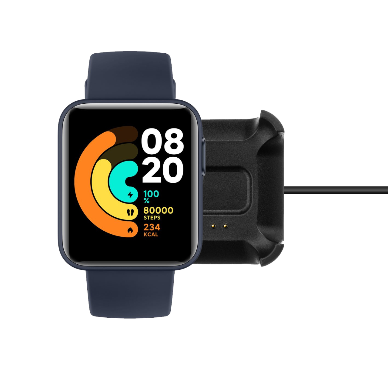 FIXED Nabíjecí USB-A kabel pro Xiaomi Mi Watch Lite, černý