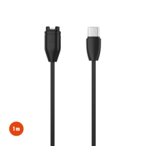 FIXED Nabíjecí USB-C kabel pro smartwatch Garmin Fenix 5/6/7/7X/8, Epix, Venu 2/3/3S, Vívoactive 3/4/5, černý