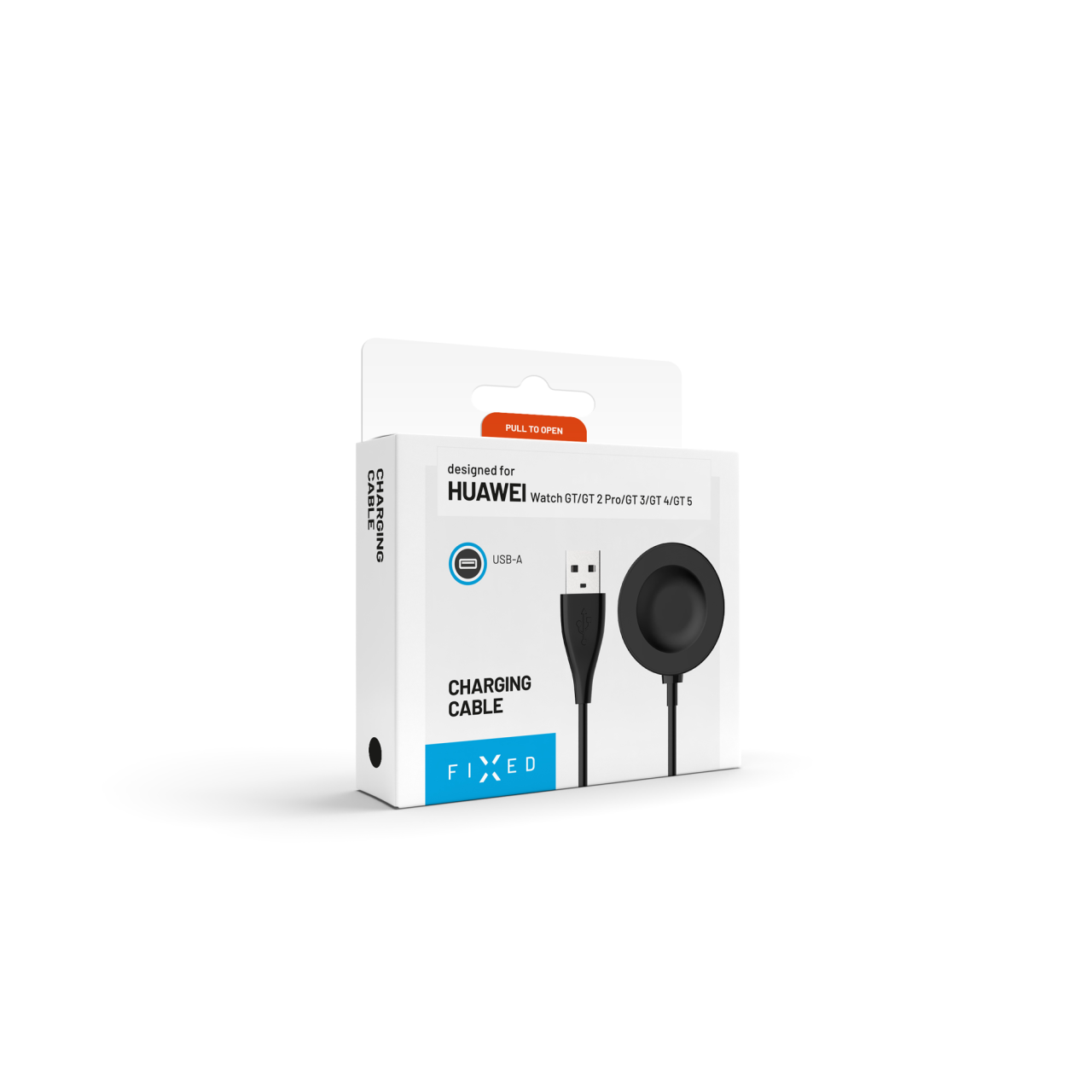 FIXED Nabíjecí USB-A kabel pro Huawei Watch GT 2 Pro/3/3 Pro/4/4 Pro/5/5 Pro, černý