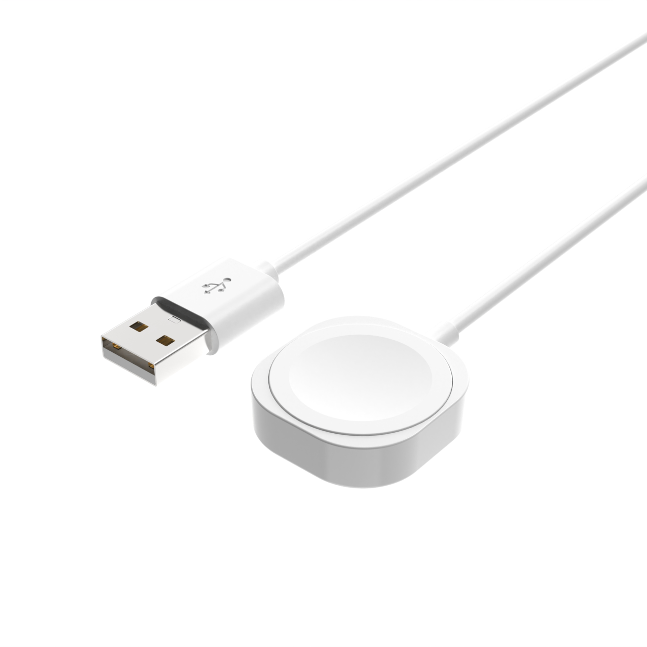 FIXED Nabíjecí USB-A kabel pro Apple Watch, bílý