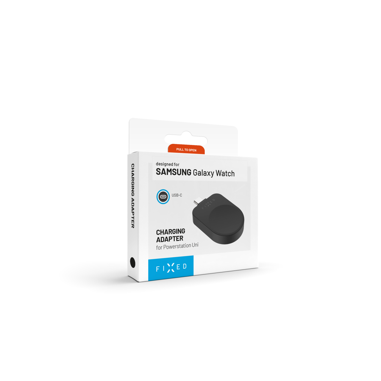 Nabíjecí USB-C adaptér FIXED pro Samsung Galaxy Watch kompatibilní s Powerstation Uni, černý