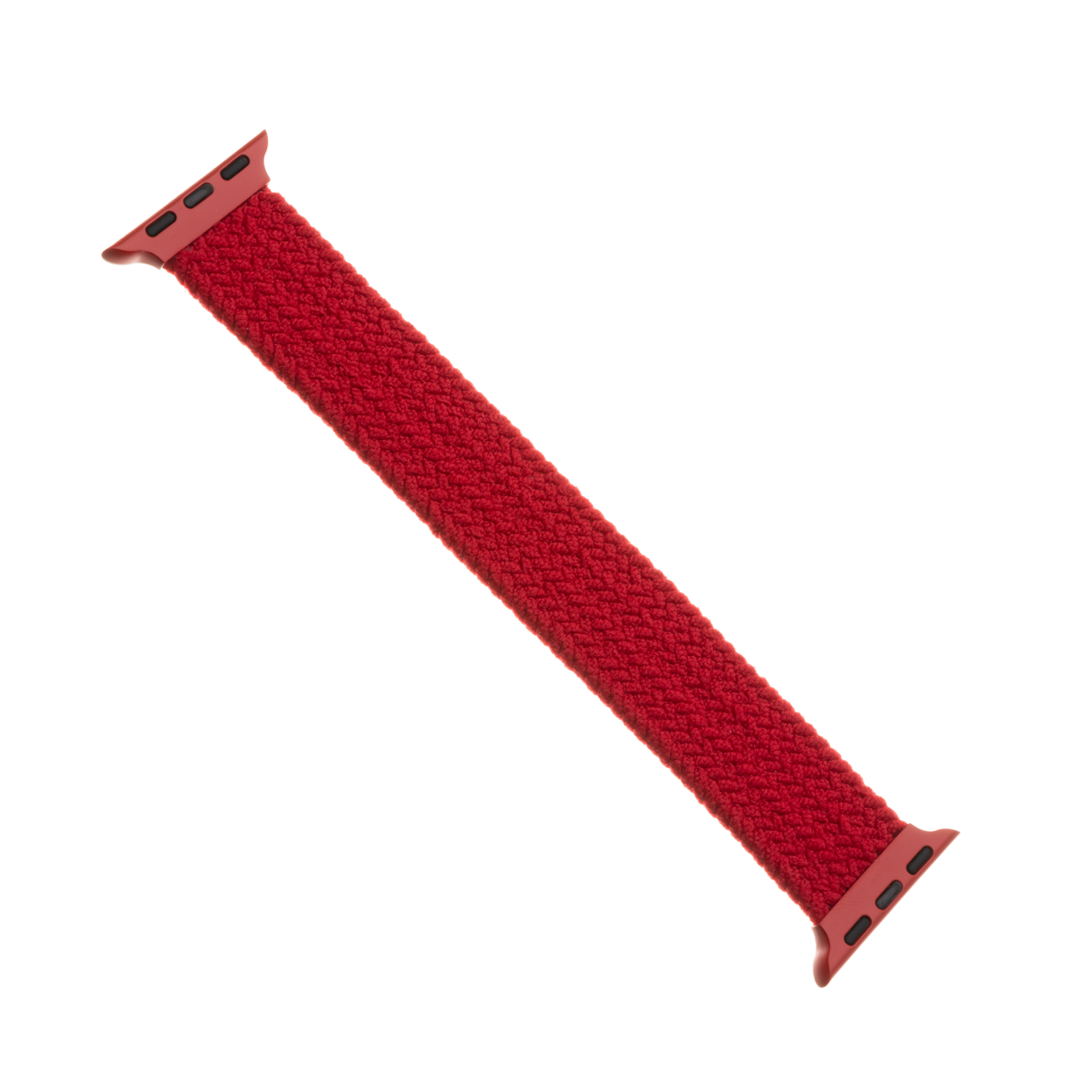 FIXED Elastický nylonový řemínek Nylon Strap pro Apple Watch 42/44/45/46/49mm, velikost L, červený