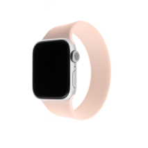 FIXED Elastický silikonový řemínek Silicone Strap pro Apple Watch 38/40/41mm, velikost XL, růžový