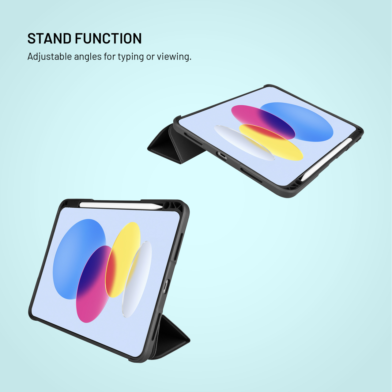 Odolné pouzdro se stojánkem FIXED Enduro pro Apple iPad Pro 11" (2024), černé
