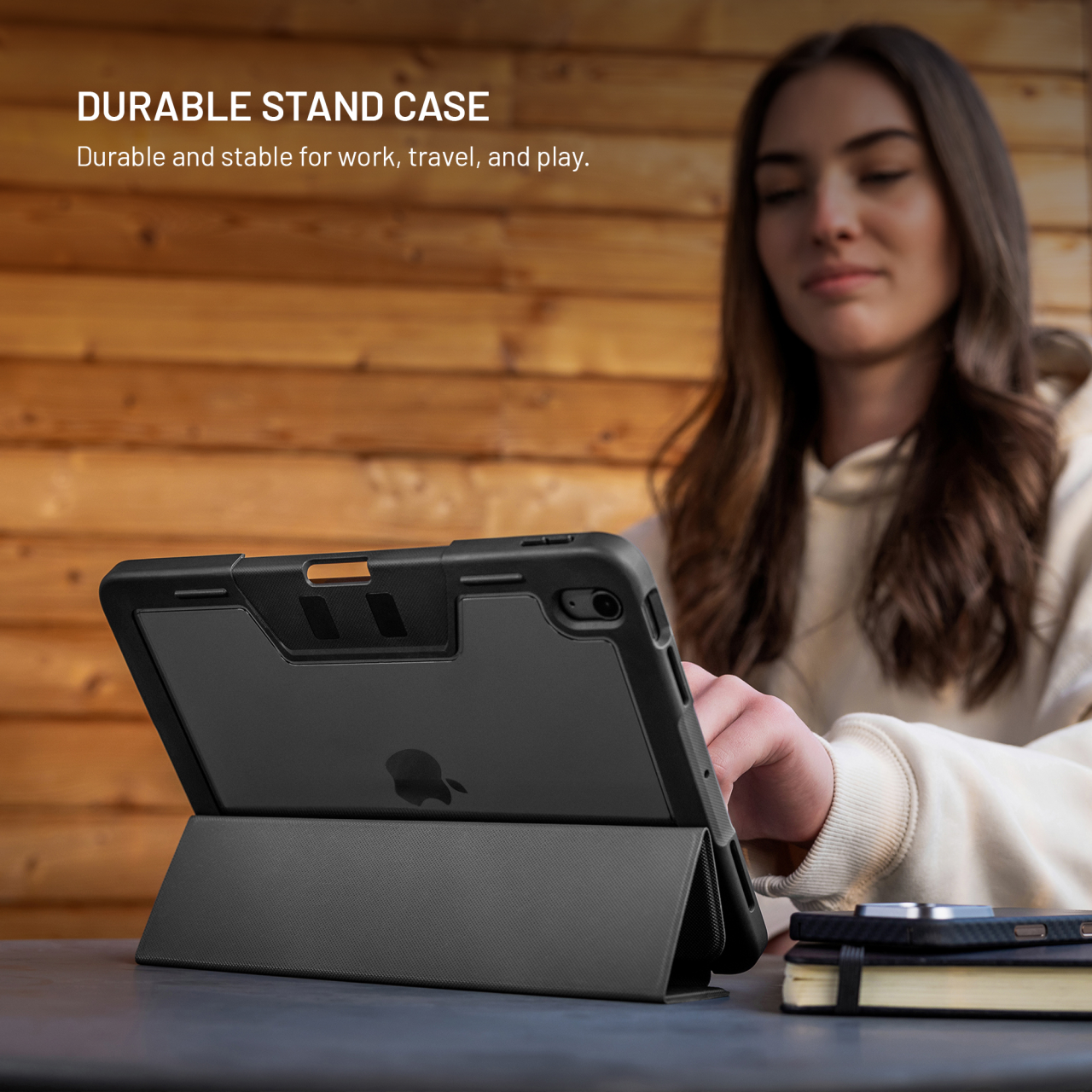 Odolné pouzdro se stojánkem pro Apple iPad Pro 11" (2024)/M5 (2025) - Fixed Enduro, černé