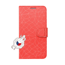 FIXED Pouzdro typu kniha FIT pro Apple iPhone 11 Pro Max, motiv Red Mesh