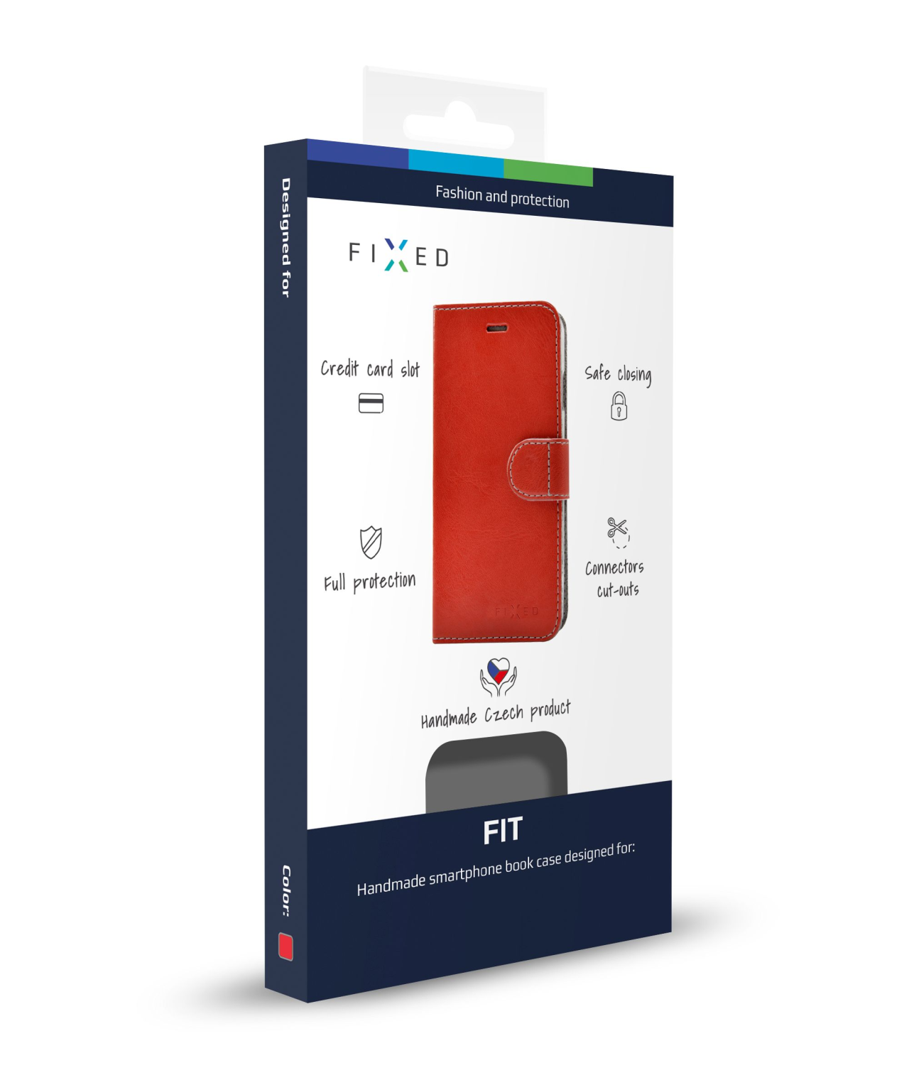 Flip pouzdro na mobil Apple iPhone 12 Pro Max - Fixed Fit, červené